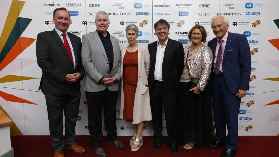 Group image including members of EU Delegation, represenatives from Meath CoCo and Drogheda Port