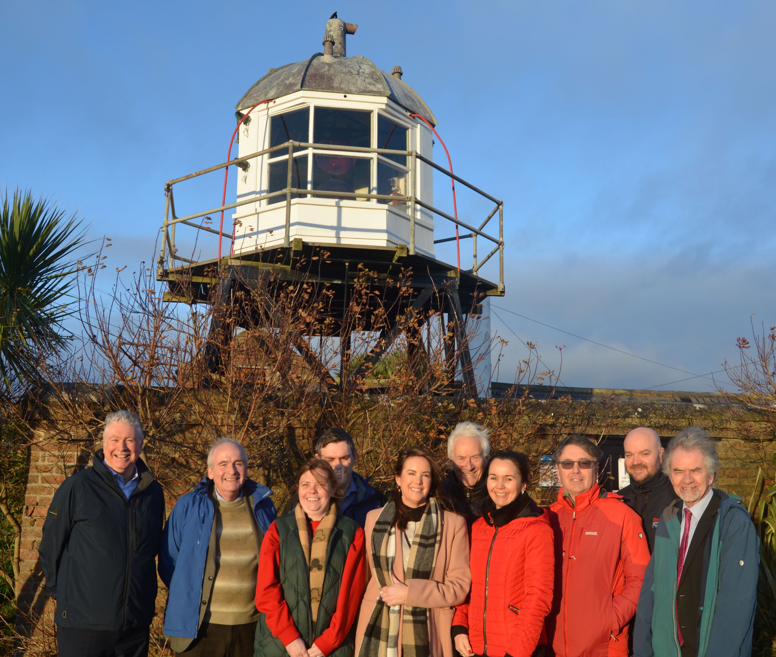 Group of people standing in front of North Lighthouse