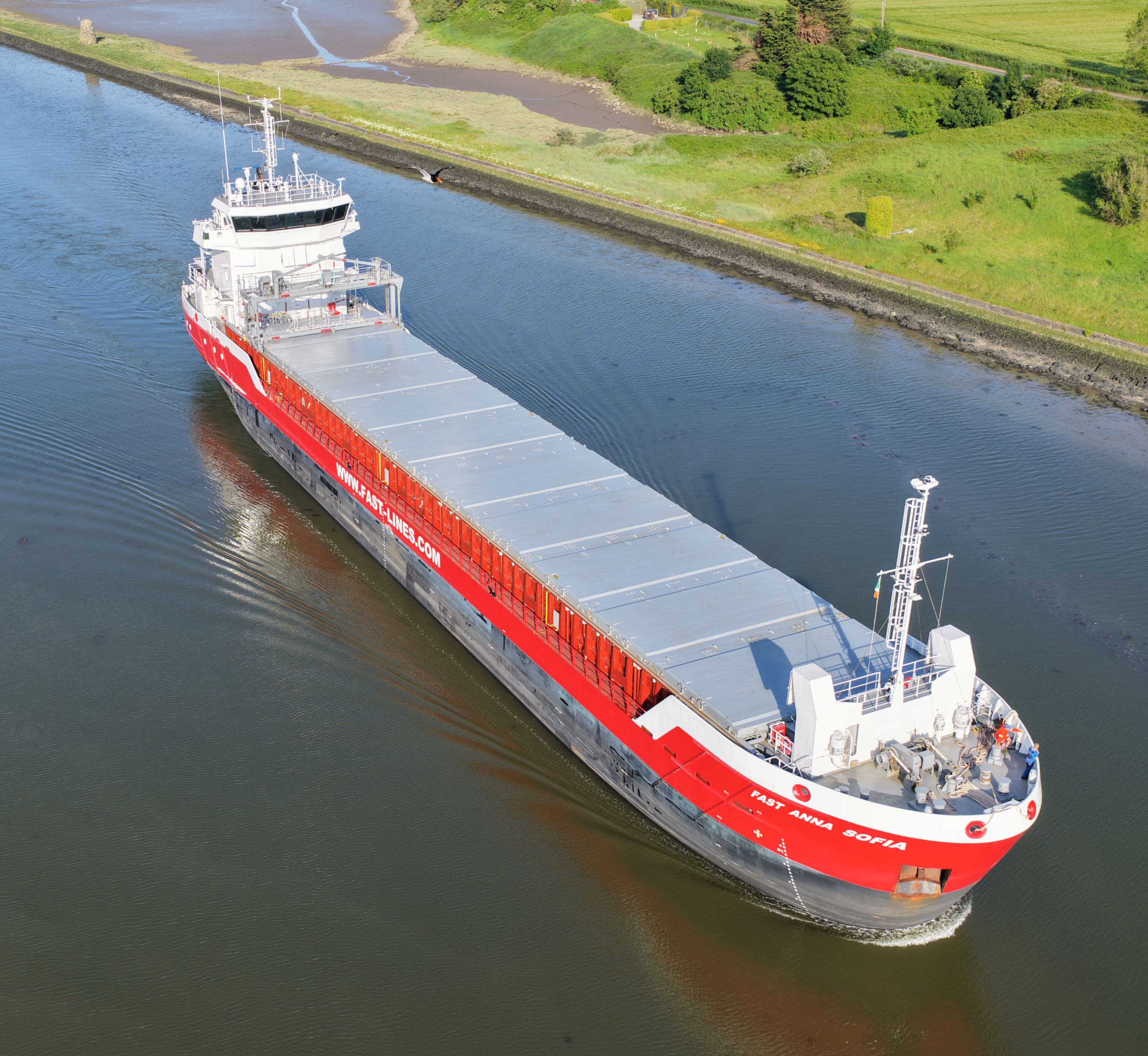 aerial view of proposed port at Bremore